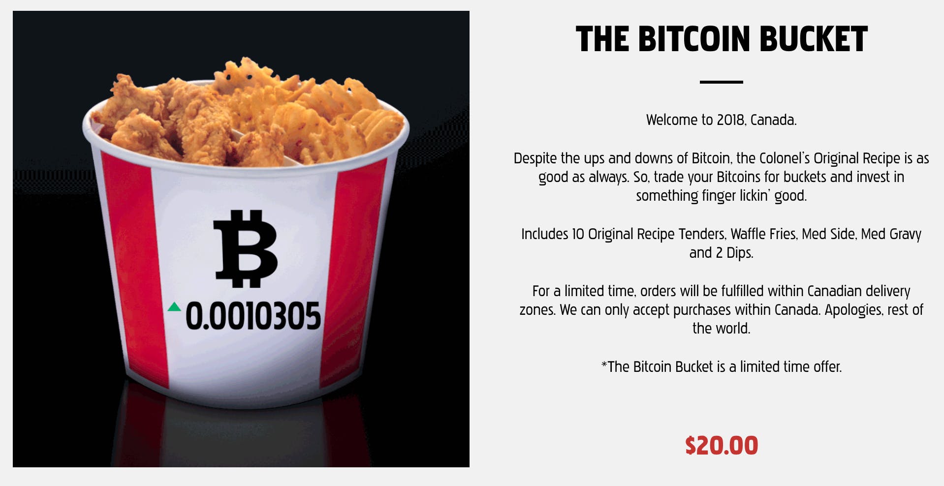 KFC asks Canadians to trade in Bitcoins for buckets of chicken | The Drum
