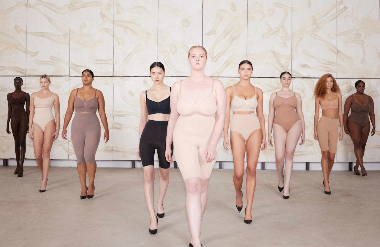 SKIMS by Kim Kardashian unites the Victoria Secrets' former models