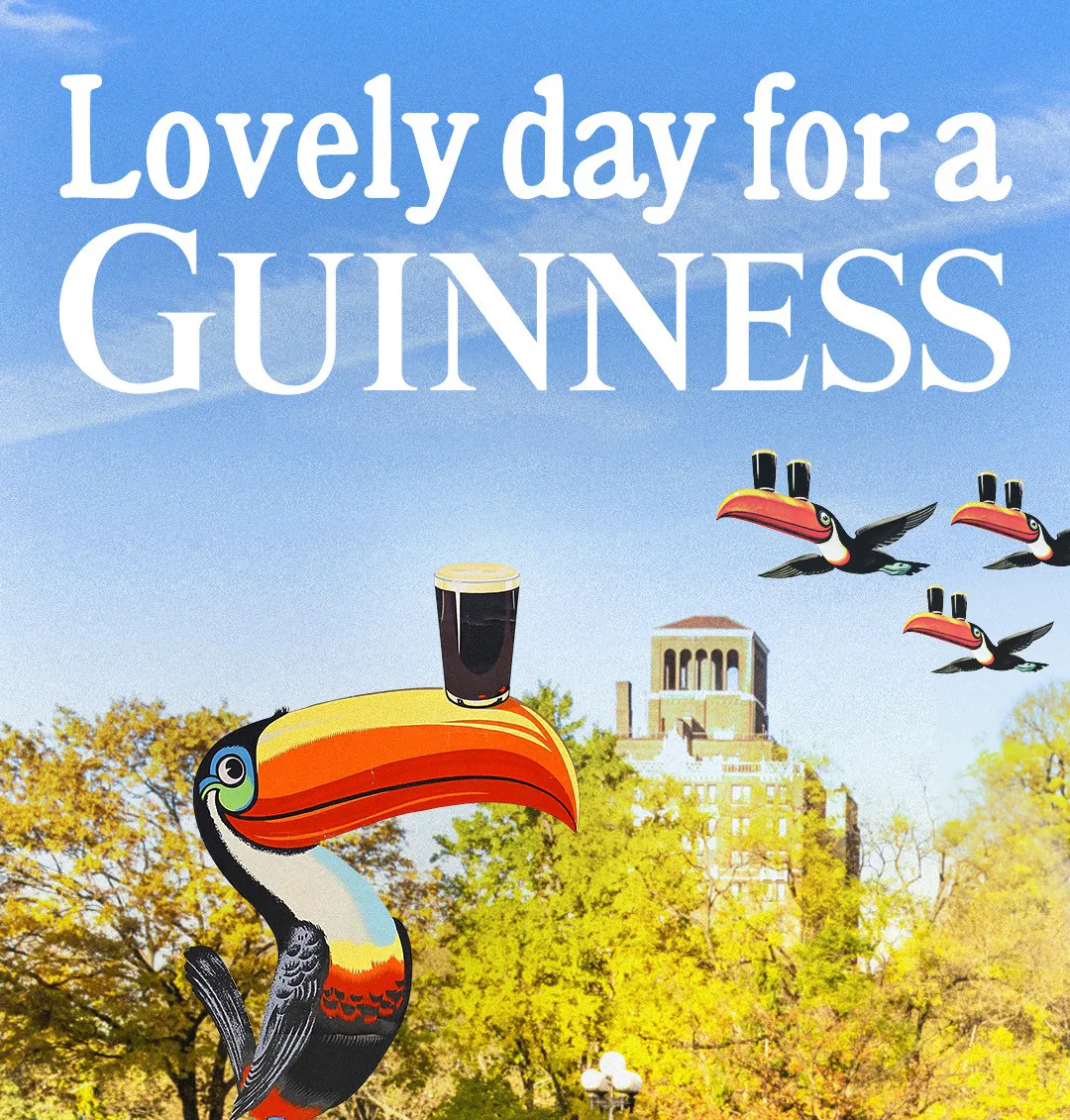 "Lovely day for a GUINNESS"