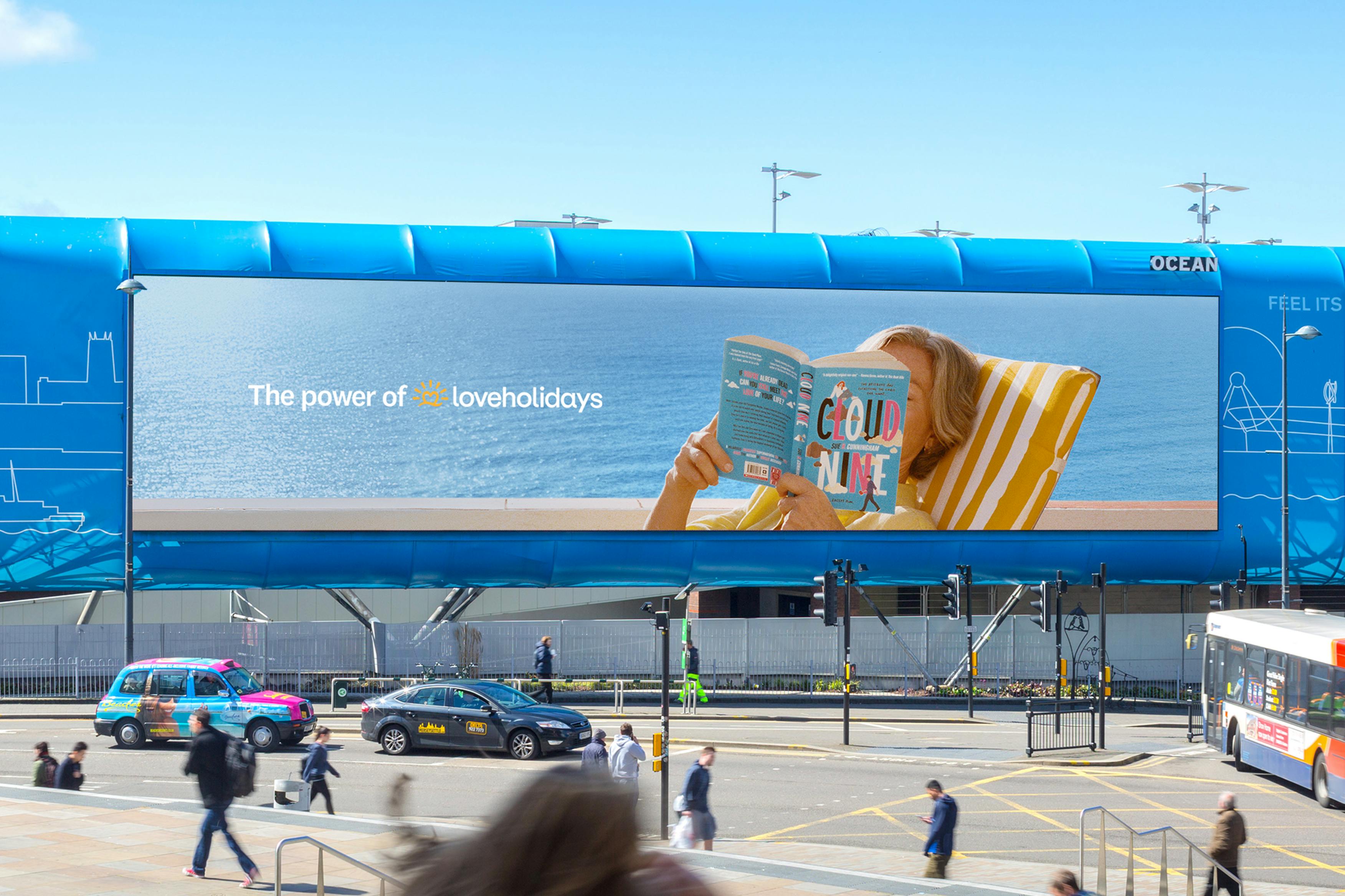 Loveholidays turns book covers into holiday ads in out-of-home push