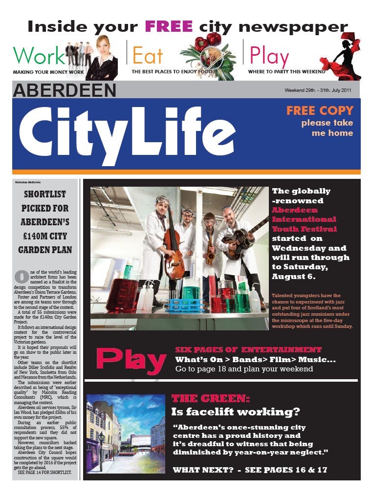 Free Weekly Newspaper To Be Launched In Aberdeen The Drum