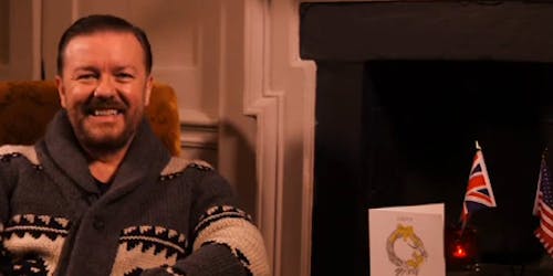 Ricky Gervais video for British Airways Thanksgiving Ricky Gervais video for British Airways Thanksgiving