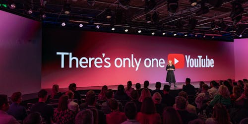 Debbie Weinstein on stage at YouTube Festival 2024 Debbie Weinstein on stage at YouTube Festival 2024