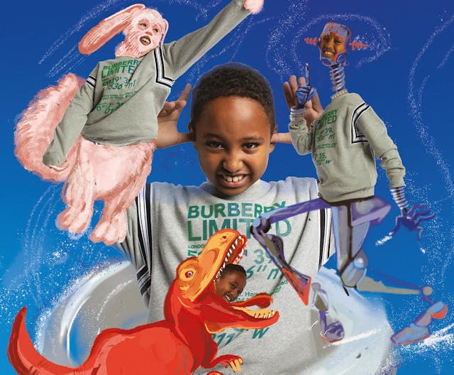 Artwork by disadvantaged kids complied into a zine and published by Burberry and The Face Artwork by disadvantaged kids complied into a zine and published by Burberry and The Face