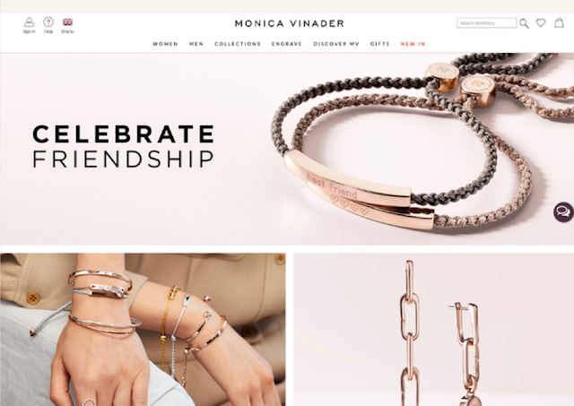 Monica Vinader was one of many brands to celebrate International Friendship Day last year.