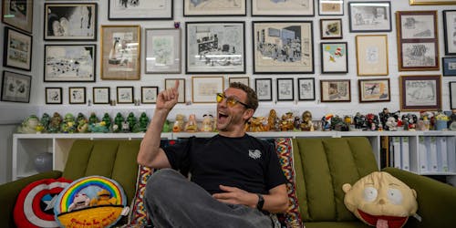 Lee Bofkin and his collection of advertising and art memorabilia Lee Bofkin and his collection of advertising and art memorabilia
