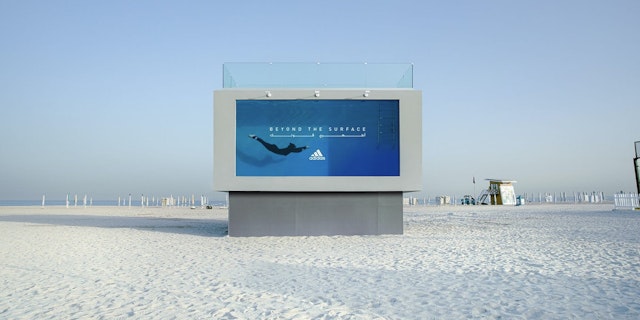 Adidas Liquid Billboard highlights the freedom of being in water 