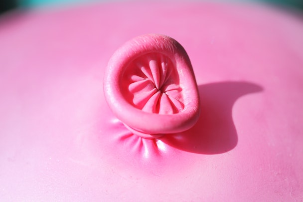 A pink balloon