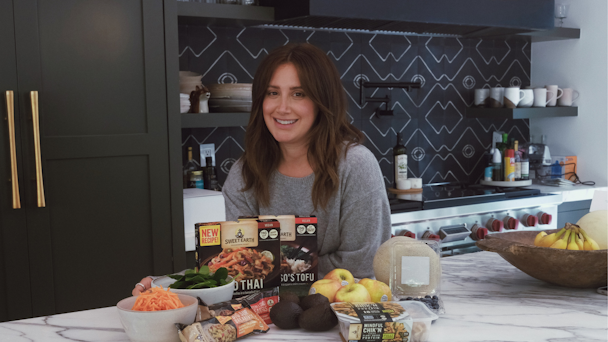 ashley tisdale with Sweet Earth Foods