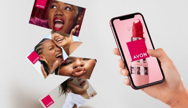 Avon on a phone display 