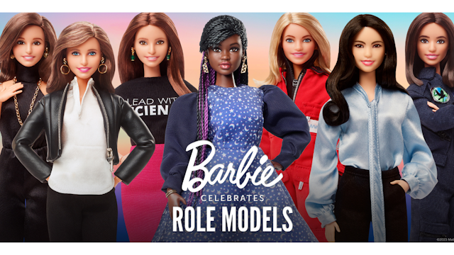barbie dolls of different women in STEM 
