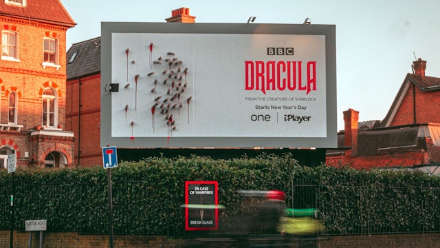 BBC Creative celebrate the revamp of 'bloody legend' Dracula on the BBC