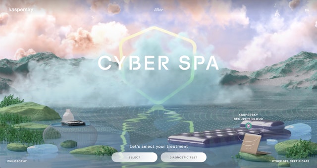 Cyber-Spa home page.