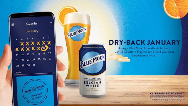 blue moon dry january campaign