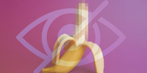 Pixelated banana Pixelated banana
