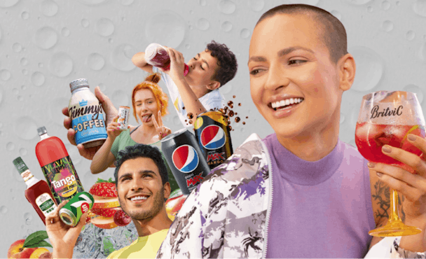 Britvic drinks being enjoyed by different people Britvic drinks being enjoyed by different people