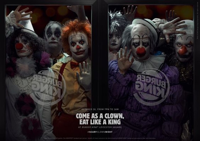 Burger King: Come as a clown
