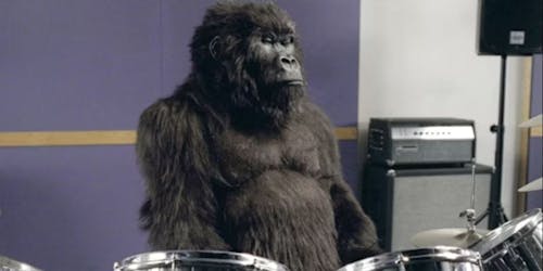 Cadbury's drumming gorilla Cadbury's drumming gorilla