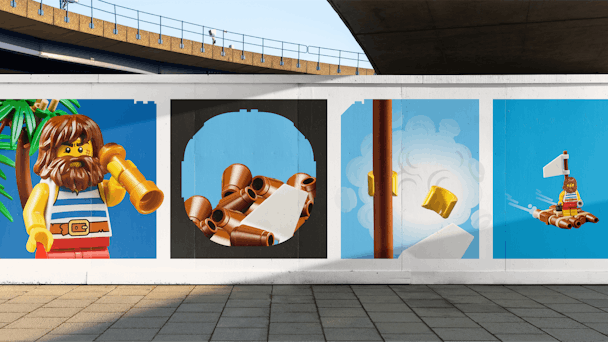 Lego billboards in the sun Lego billboards in the sun