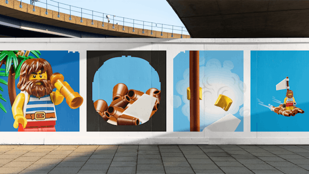 Lego billboards in the sun 