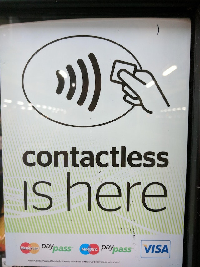 A contactless vending machine in London