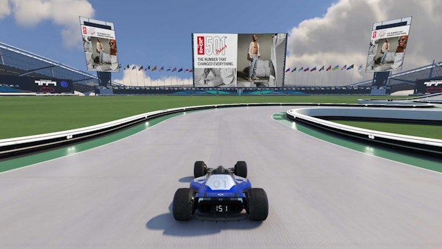 Virtual car in a game