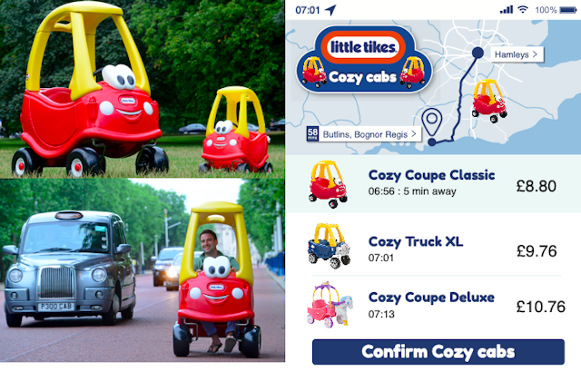Cozy Cabs April Fools' Day joke