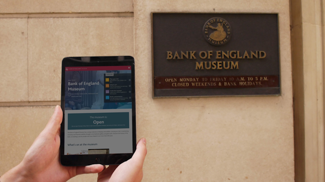 A preview of the final Bank of England website, complete with migrated and redirected content. 
