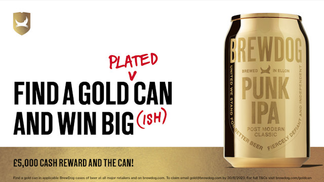 BrewDog's latest gold can