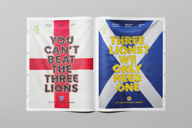 scotland v england channel 4 promo poster