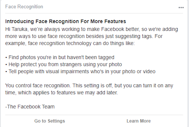 Facebook's Face Recognition