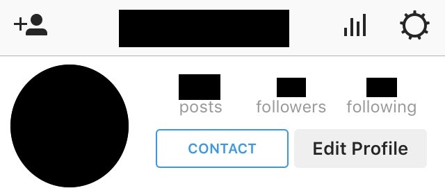 Instagram contact button - Complete