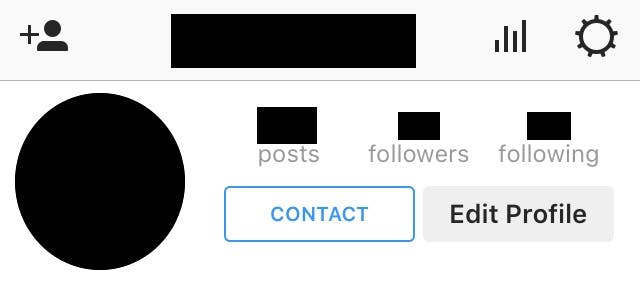 Instagram contact button - Complete Instagram contact button - Complete
