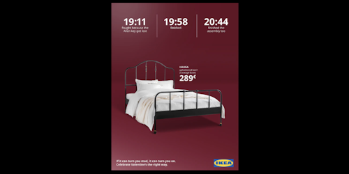 An Ikea bed 