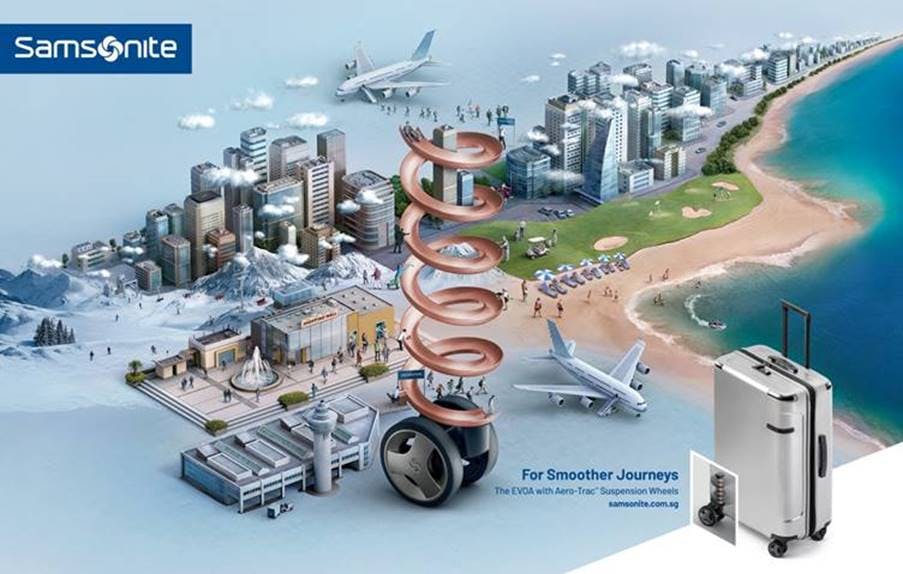 Samsonite Singapore launches multiplatform campaign to highlight Evoa luggage line The Drum