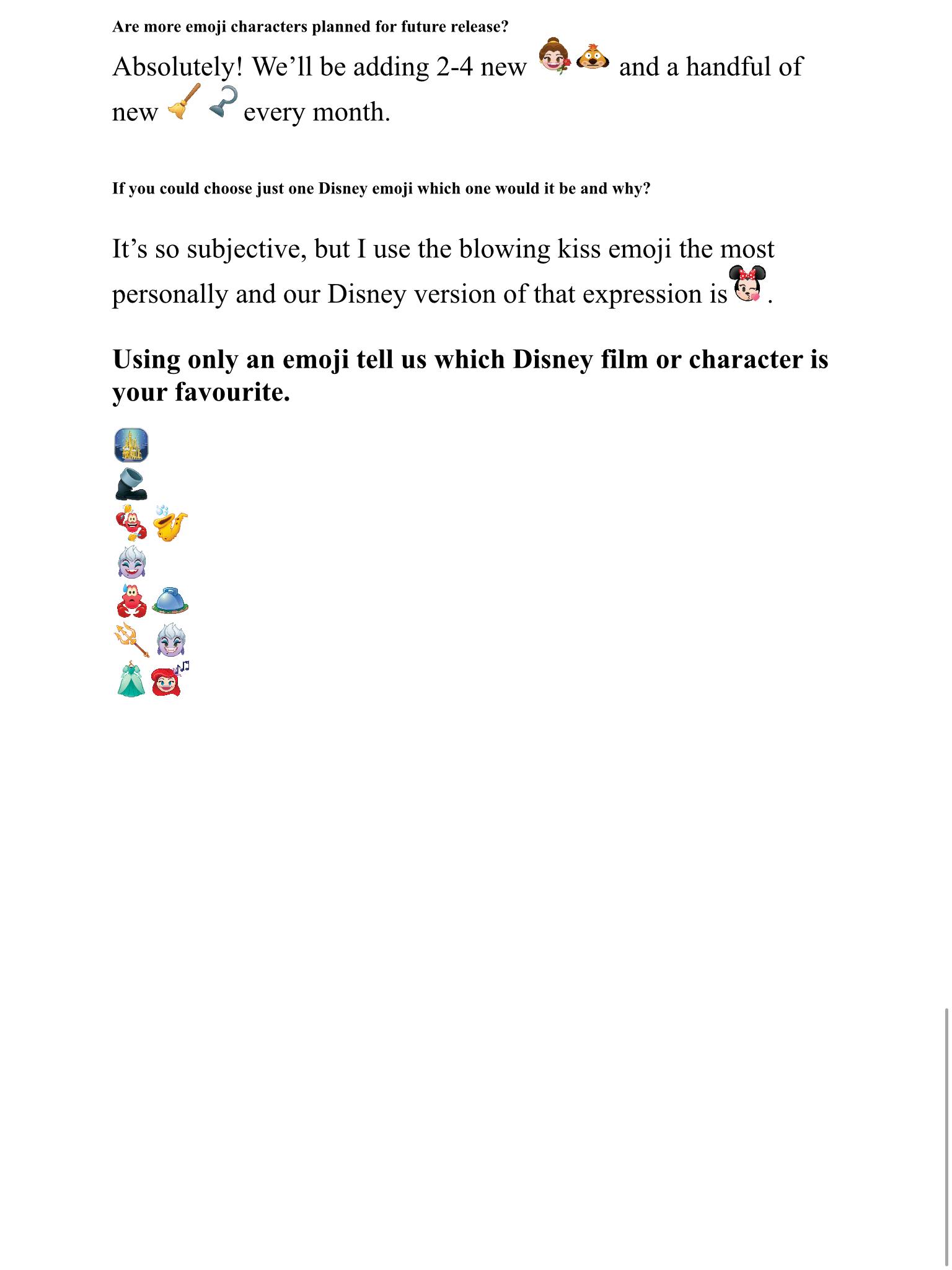 Disney Emoji Blitz executive producer Nacia Chambers answers questions about the game using its