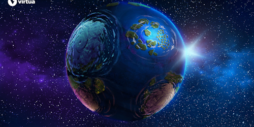 4D render of the earth