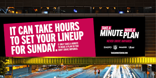'it can take hours' ooh billboard 'it can take hours' ooh billboard