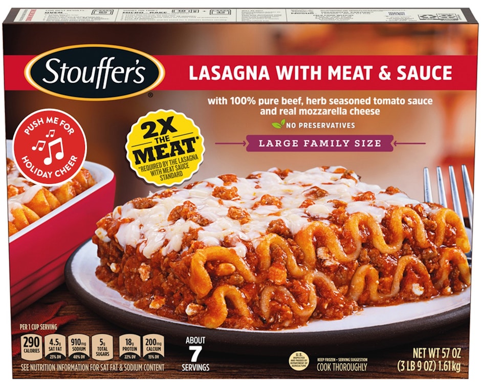 Lasagna in box by Stouffer's