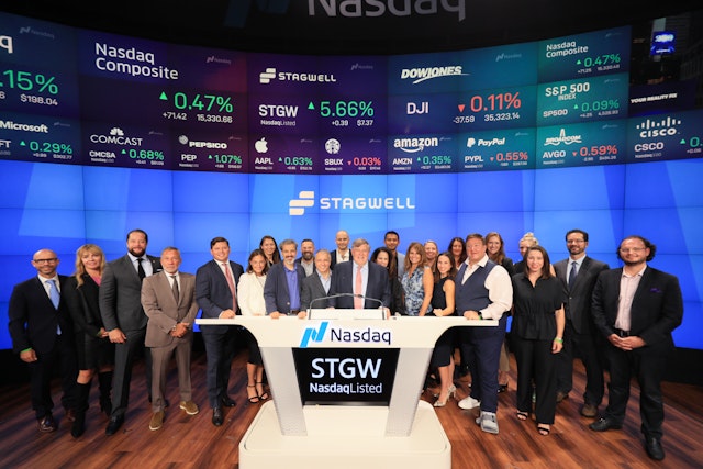 stagwell group at the nasdaq closing ceremony