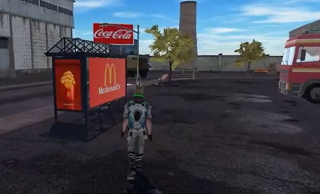 McDonalds in-game ad