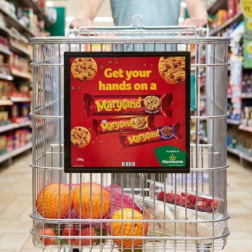 Morrisons adds ads to trolleys