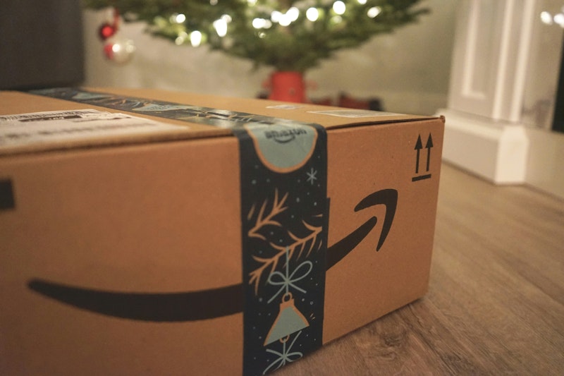 An Amazon Prime Christmas box