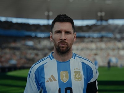 Lionel Messi in an Addias ad