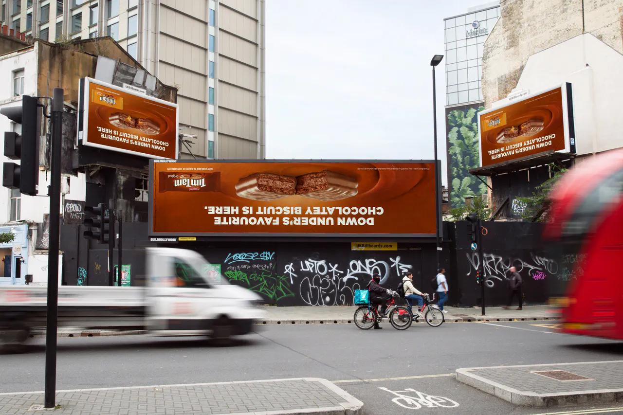 Tim Tam OOH campaign in the UK