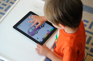 iPad, children