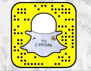 Real Madrid, Snapchat