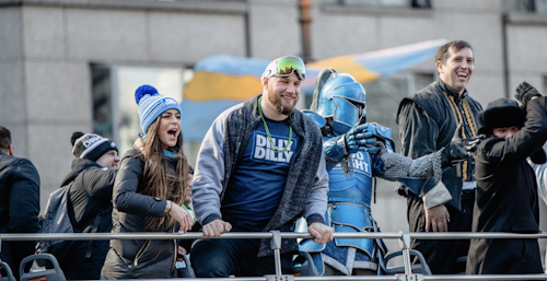 Bud Light gave away free beer at the Super Bowl parade in Philadelphia
