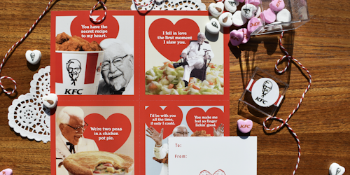 KFC Valentine's Day image, provided by KFC