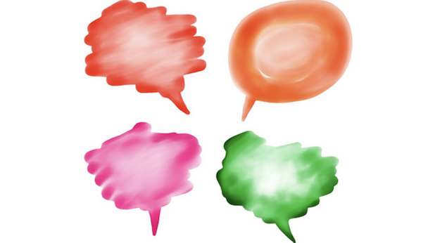 a picture of a speech bubble, taken from Pixabay
